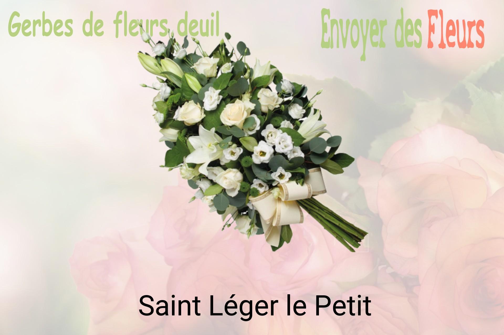 Gerbe de fleurs de deuil livrée à Saint-Léger-le-Petit